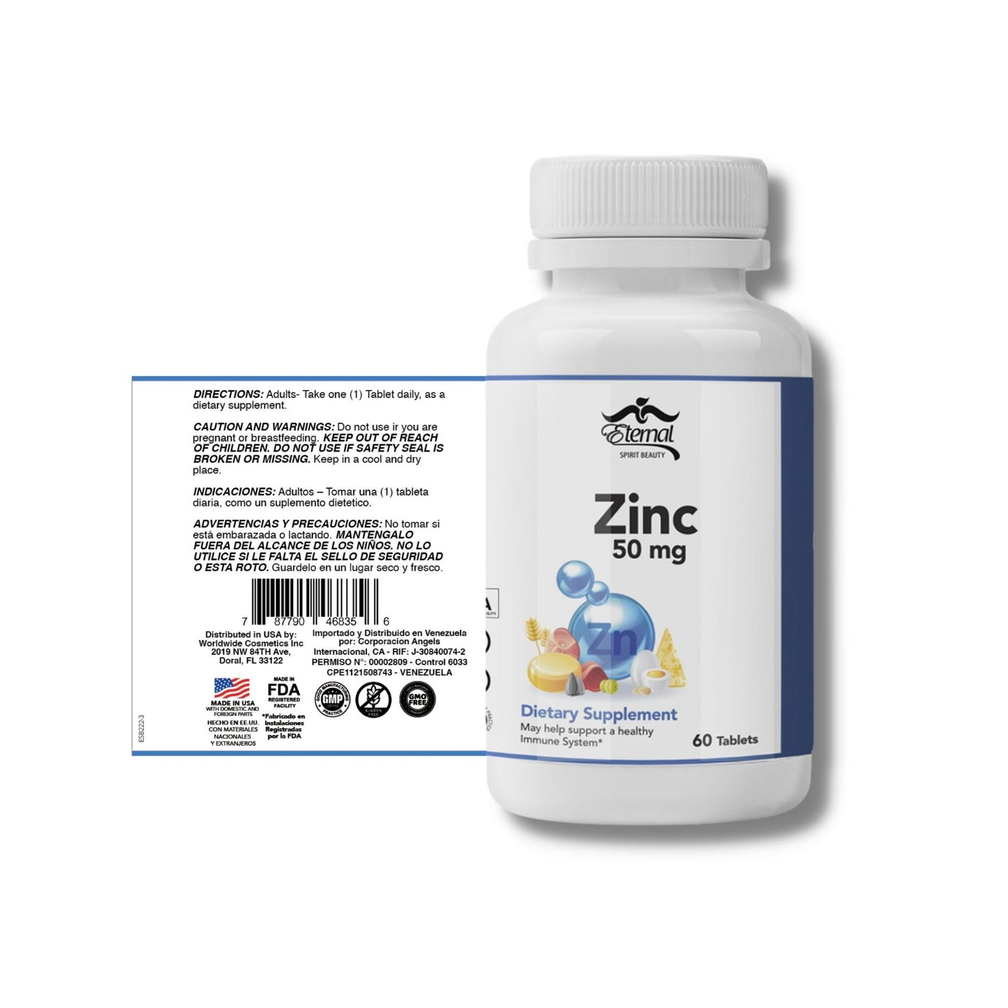 Eternal Spirit Beauty Zinc – Essential Mineral for Immunity, Skin & Vitality