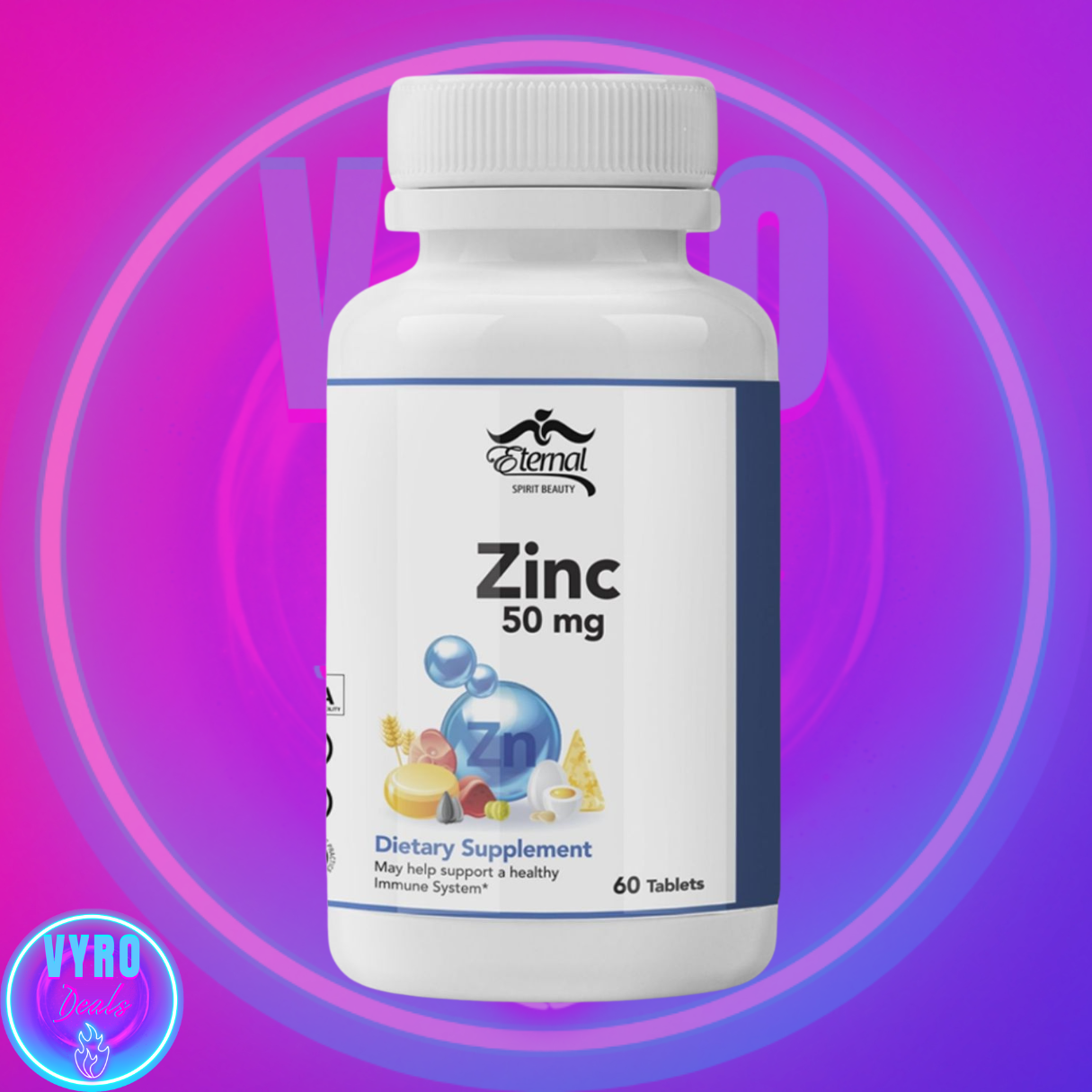 Eternal Spirit Beauty Zinc – Essential Mineral for Immunity, Skin & Vitality